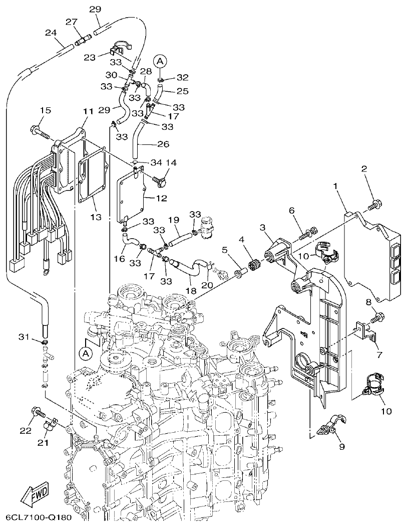 Yamaha F250XCB2, F250NCB2 ELECTRICAL 1 parts diagram